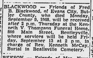 Fred L. Blackwood obit